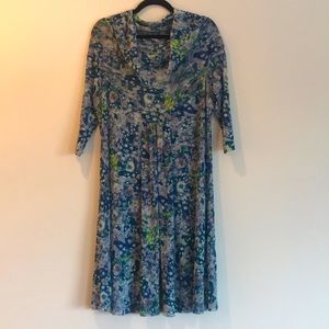 Lilith sheer floral dress